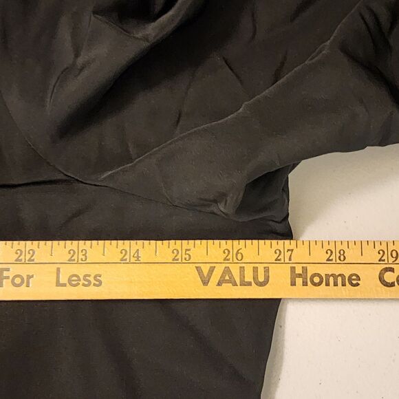 VTG Bedford Fair Black L/S Blouse High Collar Lace 22W Shoulder Pads Victorian - Picture 11 of 12